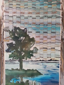 Allison Wooley, Lake Erie Tree, 2013, mixed media